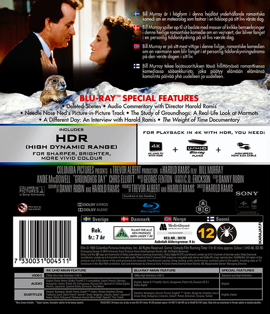 Movie - Groundhog Day (Uhd+Bd) Uhd S-T