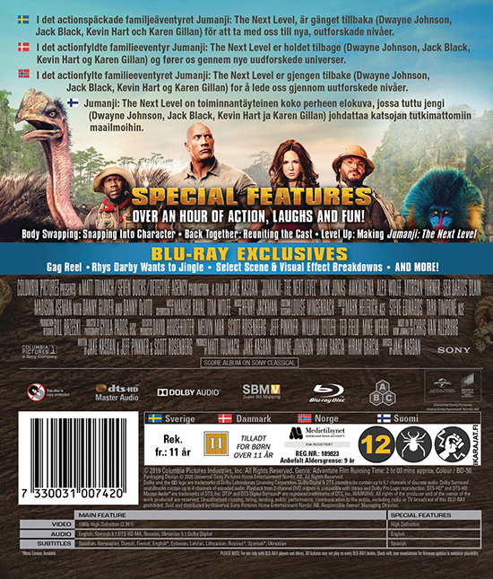 Movie - Jumanji: The Next Level Bd S-T
