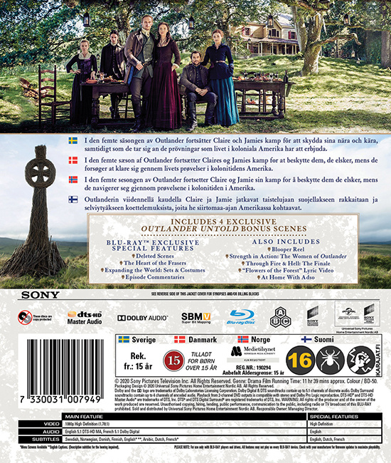 Movie - Outlander - Season 5 Bd S-T