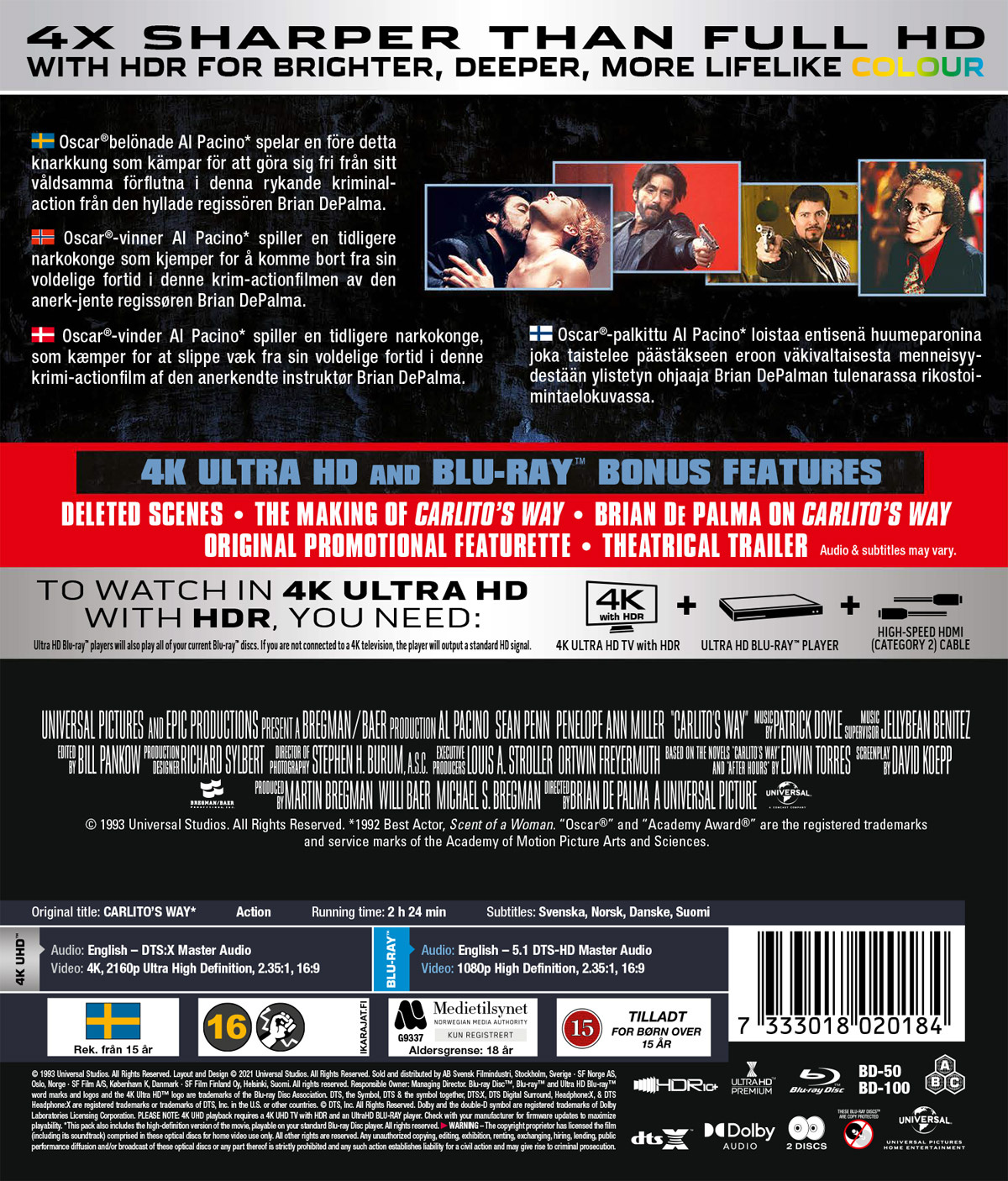 Movie - Carlito's Way (4K+Bd)