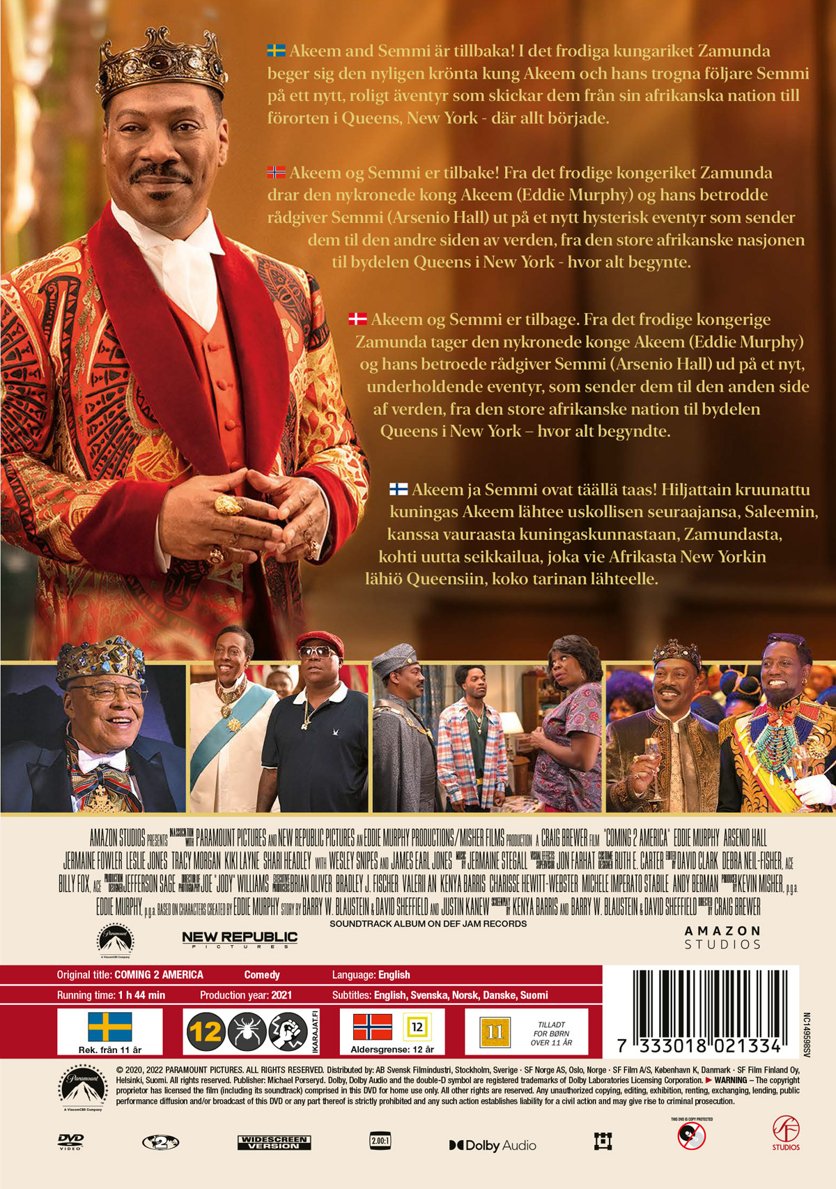 Movie - Coming 2 America (Dvd)