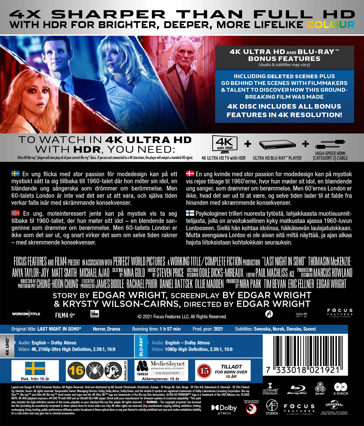 Movie - Last Night In Soho (4K+Bd)