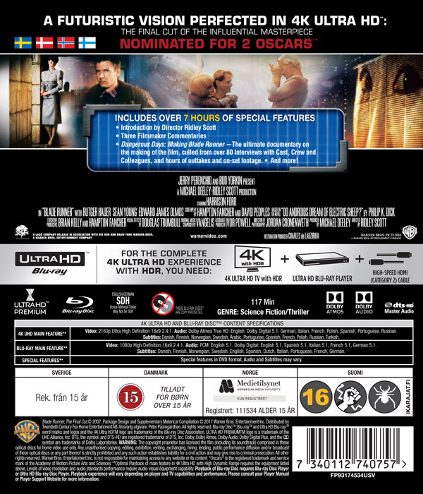 Movie - Blade Runner Final Cut Uhd
