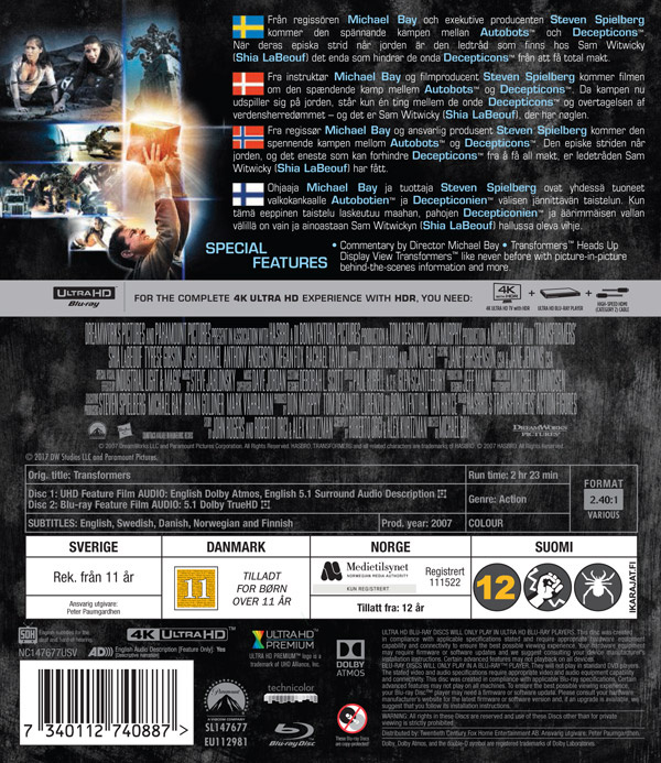 Movie - Transformers Uhd