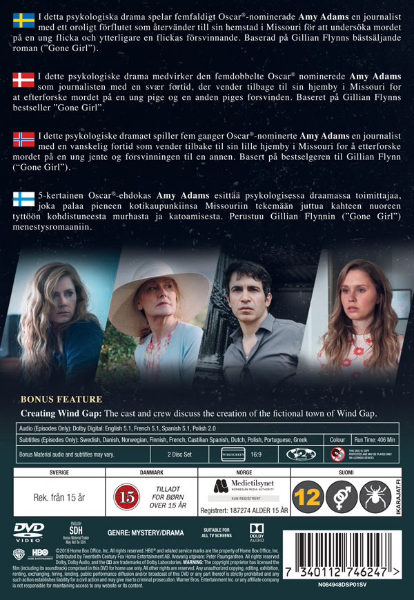 Movie - Sharp Objects - Limited Event Series Dvd