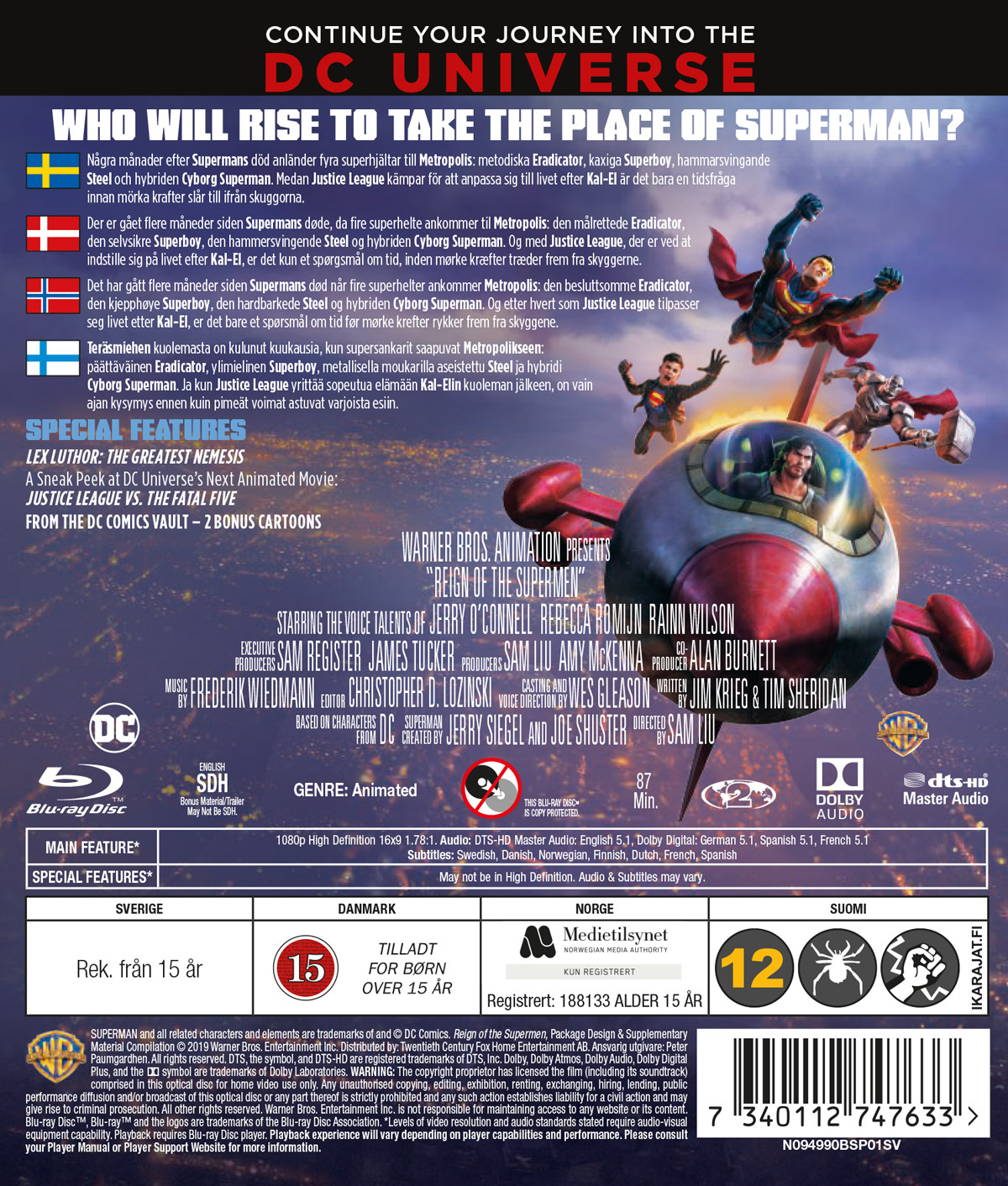 Movie - Dcu: Reign Of The Supermen Bd