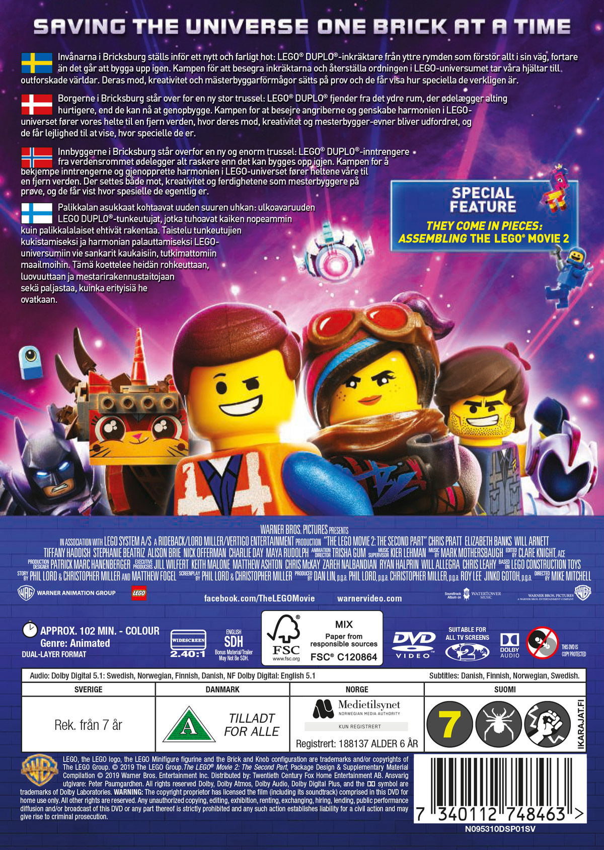 Movie - Lego Movie 2 The Dvd