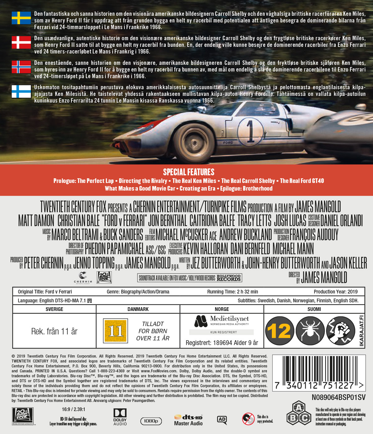 Movie - Ford V Ferrari Bd