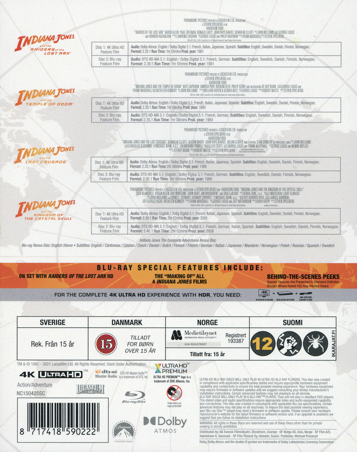 Movie - Indiana Jones 4 Movie Coll Uhd Scan