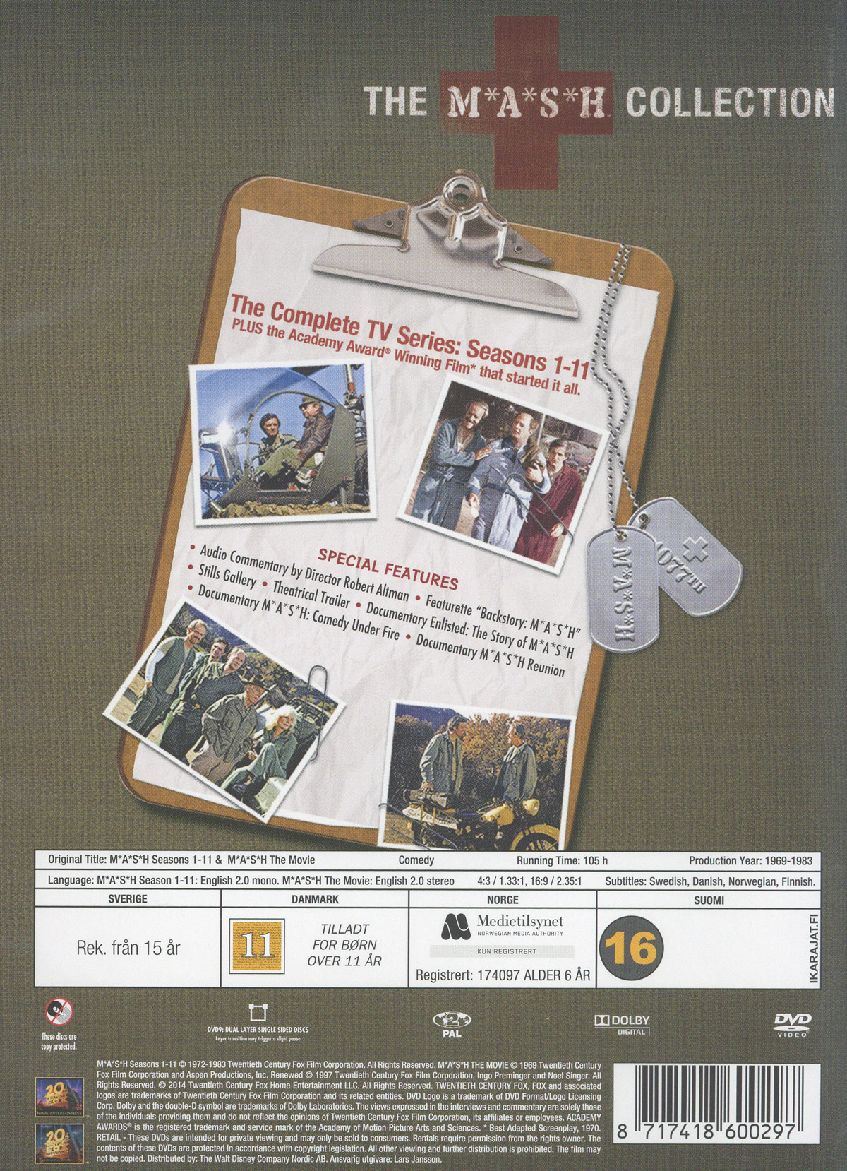 Movie - M*A*S*H Season 1-11 +Movie Dvd 12Dvd