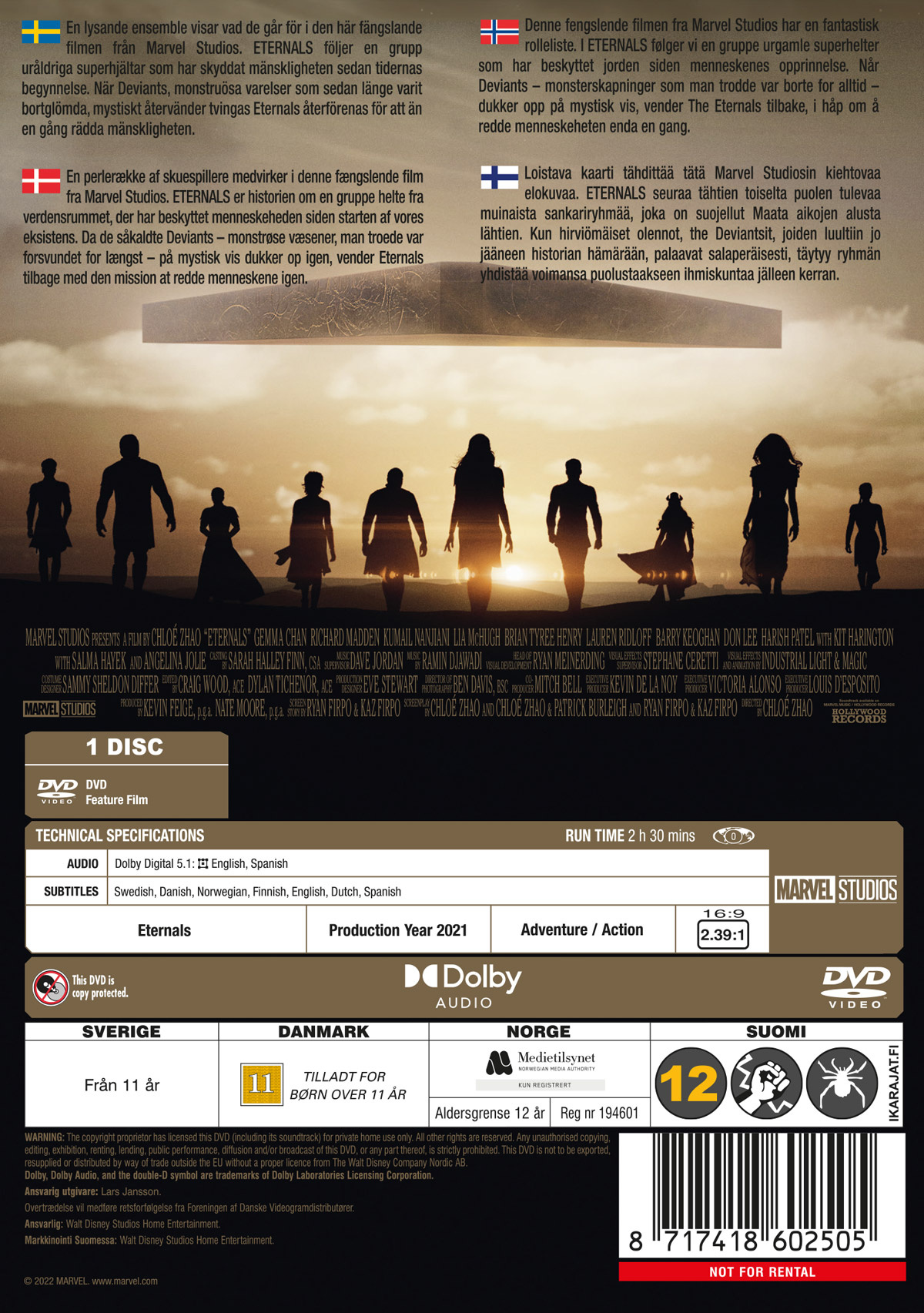 Movie - Eternals (2021)-Dvd