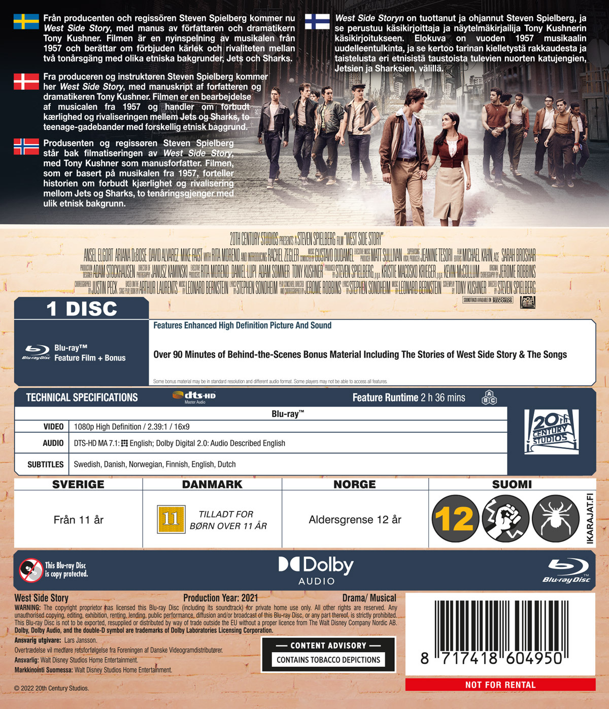 Movie - West Side Story (2021)-Bd