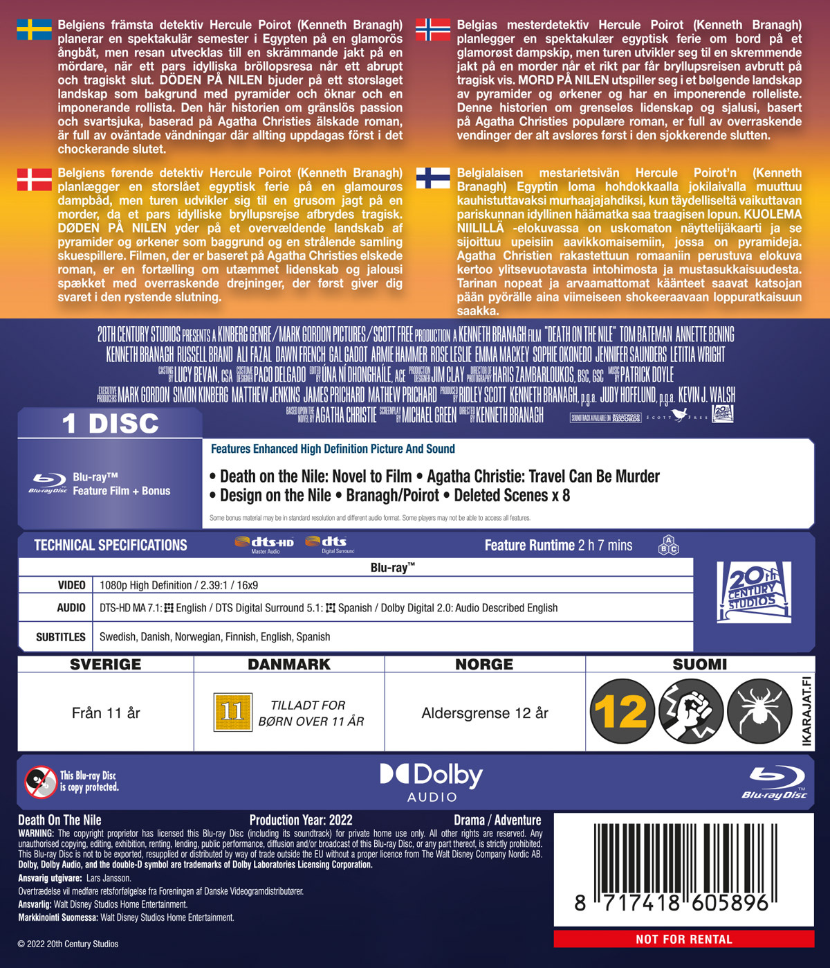 Movie - Death On The Nile (2022)-Bd