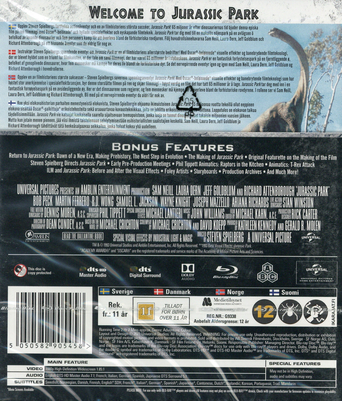 Movie - Jurassic Park Bd S-T