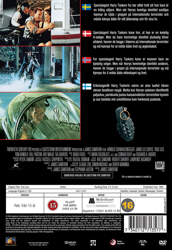 Movie - True Lies Dvd