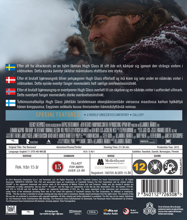 Movie - Revenant, The Bd