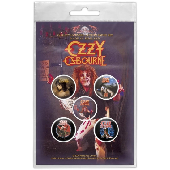 Ozzy Osbourne - Diary Of A Madman Button Badge Pack