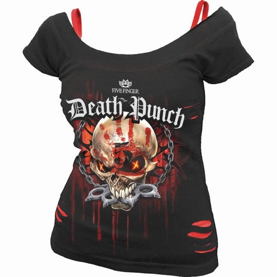 Five Finger Death Punch - Assassin - Ladies Ripped Top