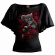 Spiral - Bed Of Roses - Ladies Latin Boatneck Top Spiral - Bed Of Roses - Ladies Latin Boatneck Top