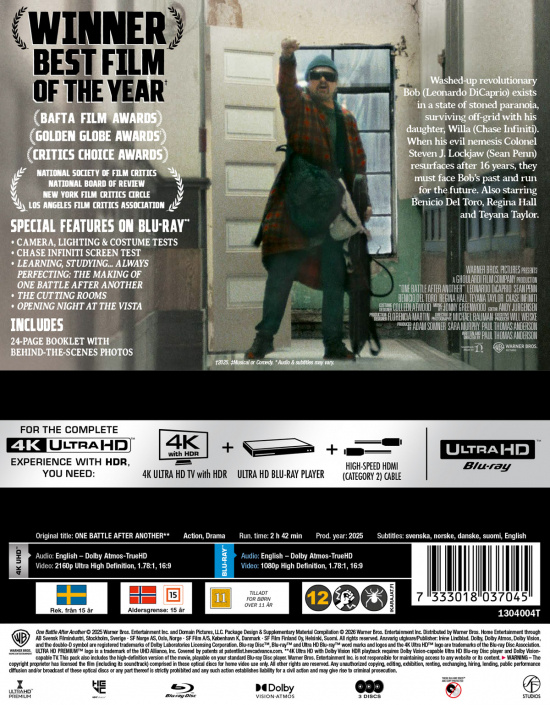 Movie - One Battle After Another (3-Disc Steelbook / 4K UHD + Blu-ray + Blu-ray Bonus Disc)