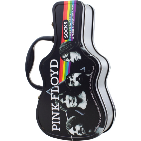 Pink Floyd - Logos Guitar Tin Uni 3-Pack Socks