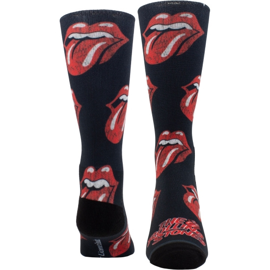 Rolling Stones - Allover Tongues Sublimation Uni Bl Socks