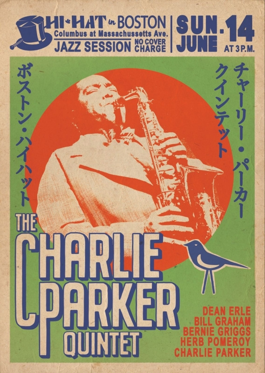Charlie Parker - Boston Jazz Session (91,5 X 61 Cm)