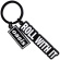 Oasis - Roll With It Decca Logo Charm Keychain Oasis - Roll With It Decca Logo Charm Keychain