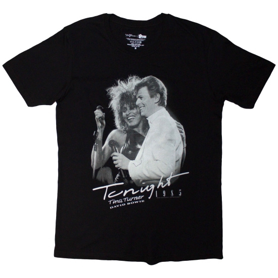 Tina Turner & David Bowie - Tonight 1985 Uni Bl T-Shirt