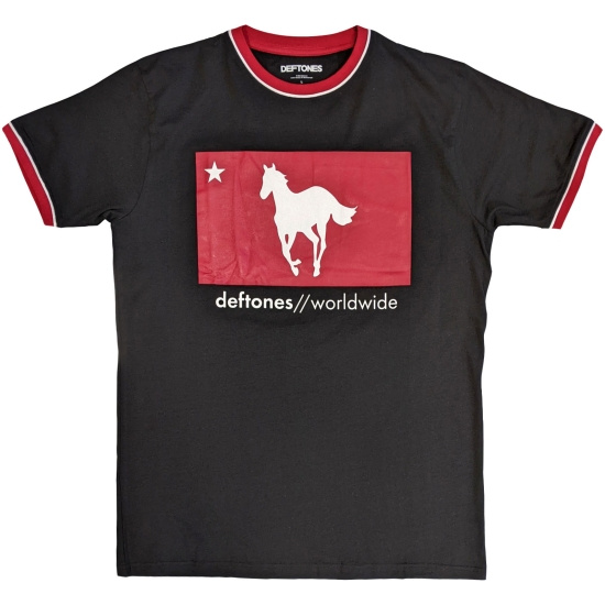 Deftones - Star & Pony Ringer Uni Bl T-Shirt