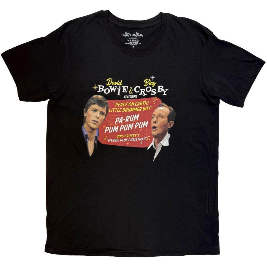David Bowie & Bing Crosby - Little Drummer Boy Uni Bl T-Shirt