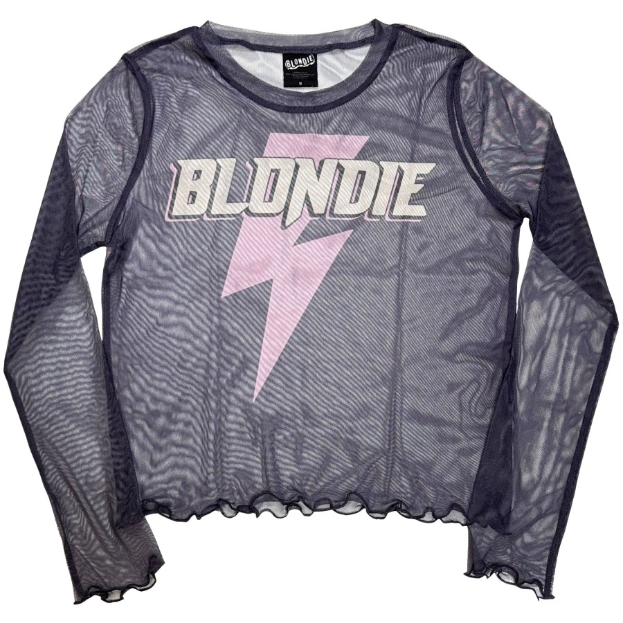 Blondie - Lightning Strike Lady Purp Mesh Crop