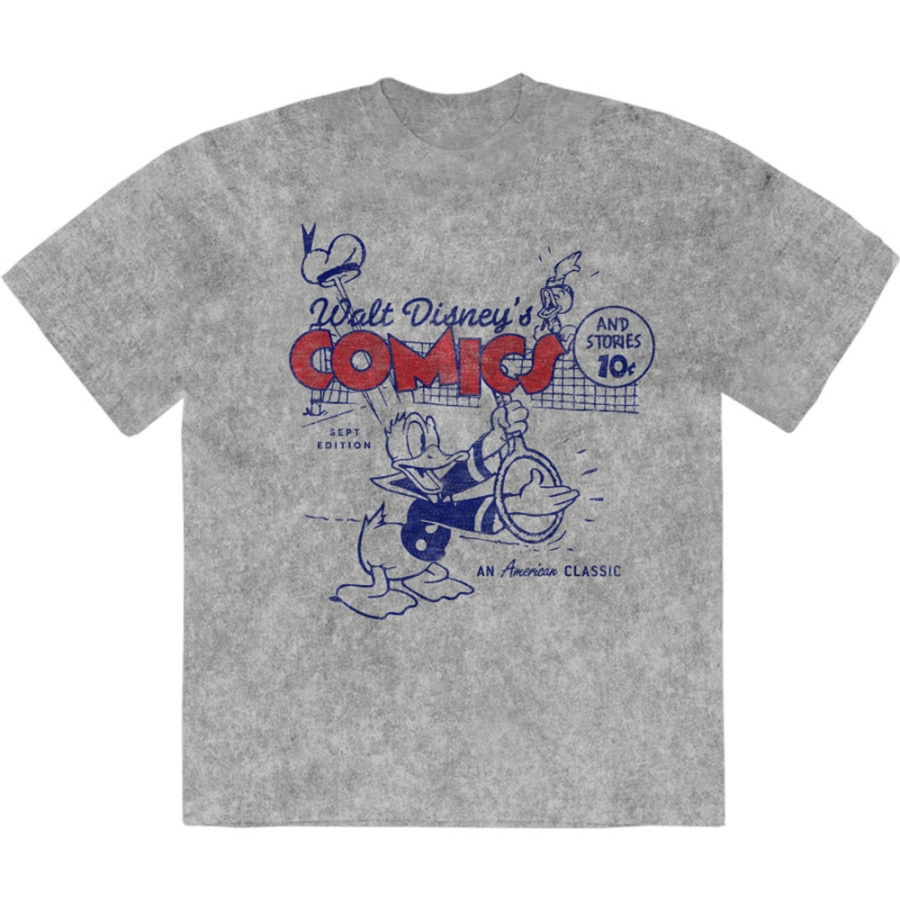 Disney - Donald An American Classic Stone Wash Uni Grey T-Shirt