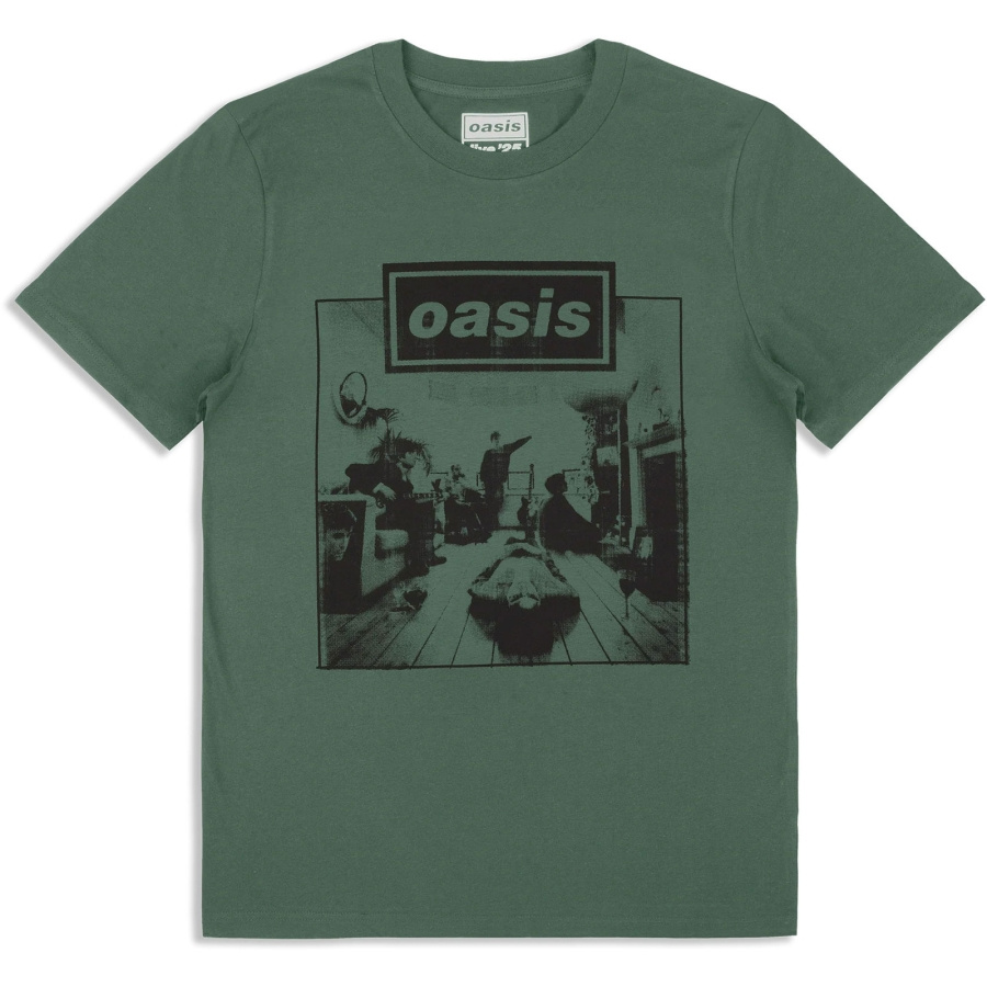 Oasis - Definitely Maybe Frame Green T-Shirt