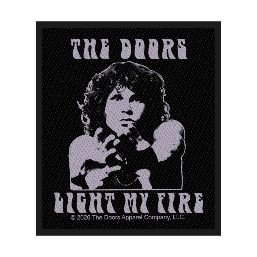 The Doors - Standard Woven Patch: Light My Fire