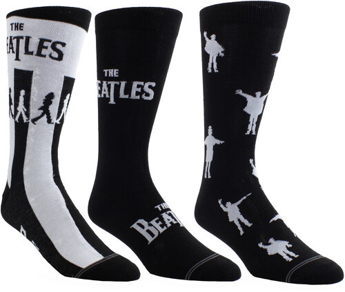 The Beatles - Crew Socks (3 Pack Collector Guitar Shape Tin)