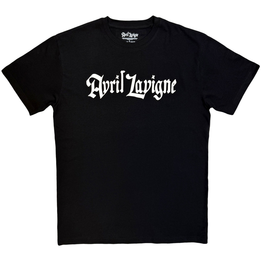 Avril Lavigne - Logo Mono Uni Bl T-Shirt