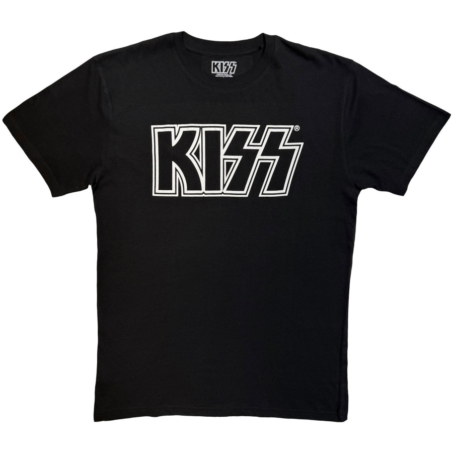 Kiss - Logo Mono Uni Bl T-Shirt