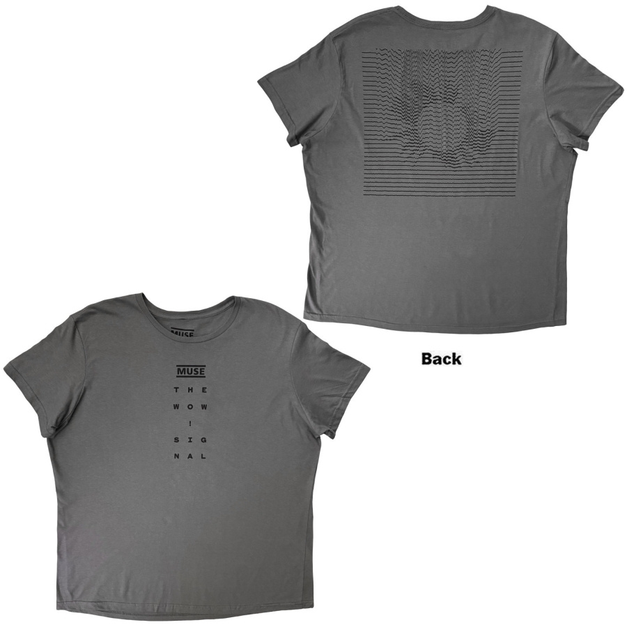Muse - Logo And Signal Uni Grey T-Shirt