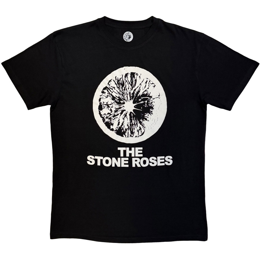The Stone Roses - Logo & Lemon Mono Uni Bl T-Shirt