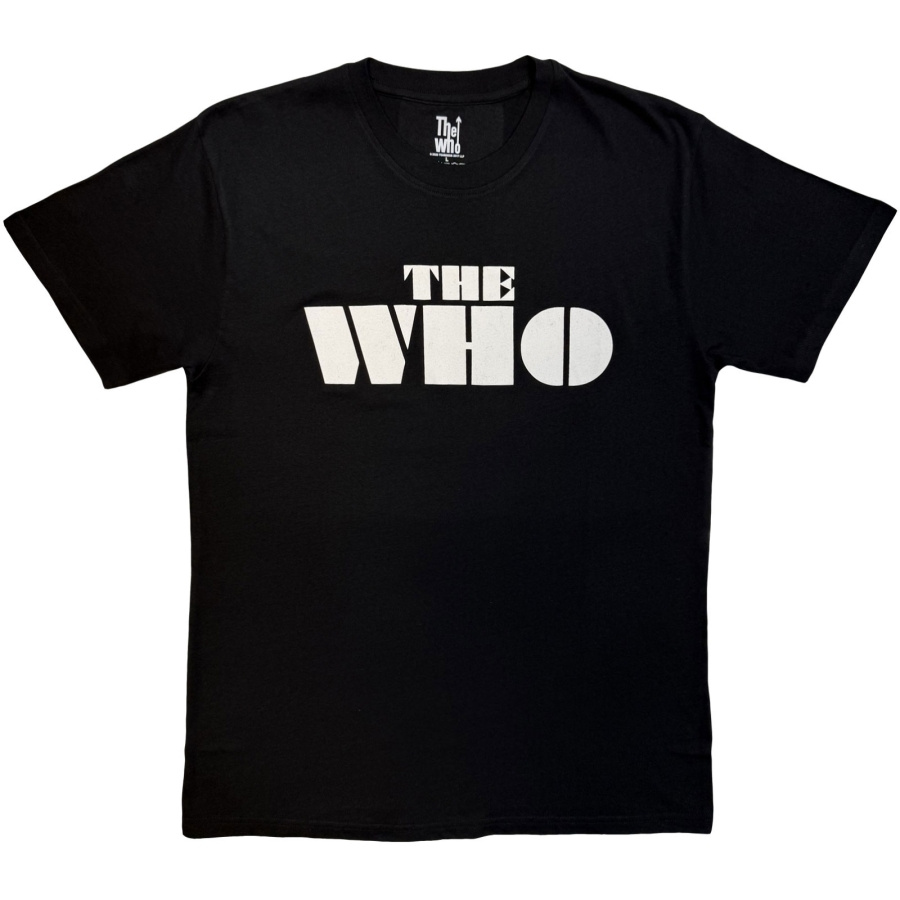 The Who - Block Logo Mono Uni Bl T-Shirt