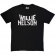 Willie Nelson - Logo Mono Uni Bl T-Shirt Willie Nelson - Logo Mono Uni Bl T-Shirt