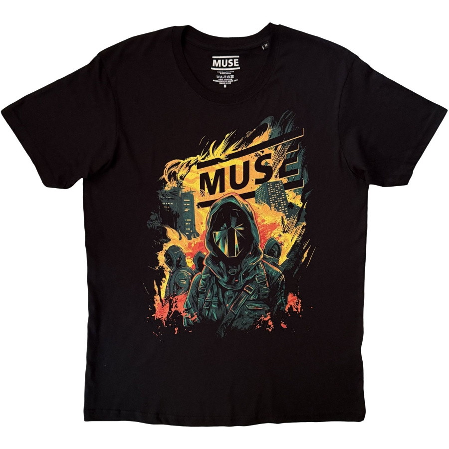 Muse - Burning Uni Bl T-Shirt