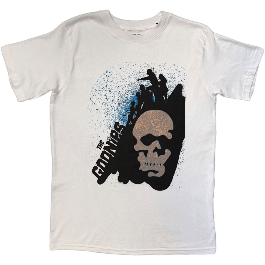 The Goonies - Skull Spray Paint Uni Wht T-Shirt