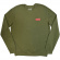 Oasis - Red Decca Logo Uni Khaki Sweatshirt Oasis - Red Decca Logo Uni Khaki Sweatshirt