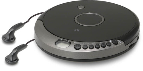 CD-Spelare - Gpx Pcb319b Bluetooth Wireless Personal Cd Player -(Black/Silver)