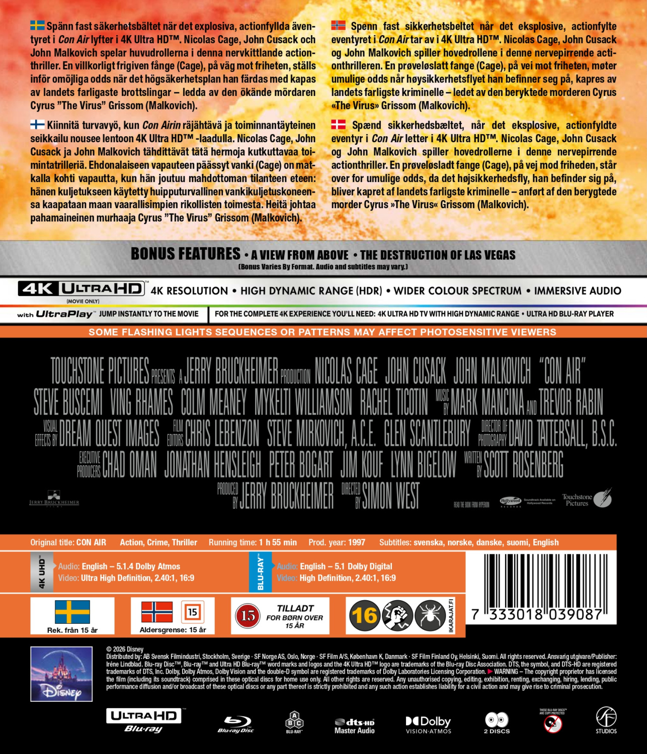 Movie - Con Air (4K UHD + Blu-ray)