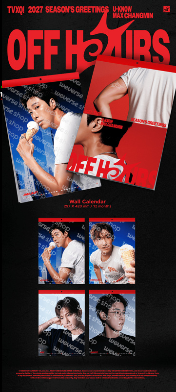 Tvxq! - 2027 Seasons Greetings (Wall Calendar)