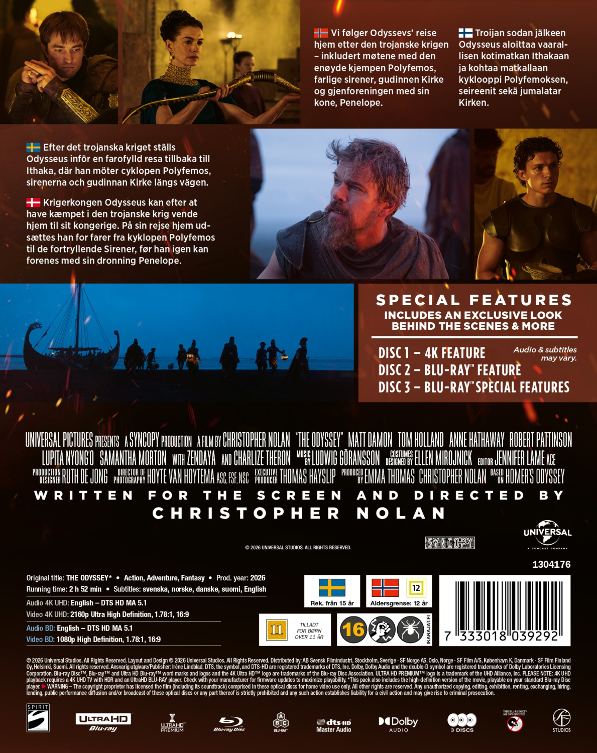 Movie - The Odyssey  (Ltd Steelbook B 3-disc / 4K UHD + Blu-ray)