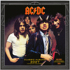 Ac/Dc - Albums 2027 30X30 Square Calendar